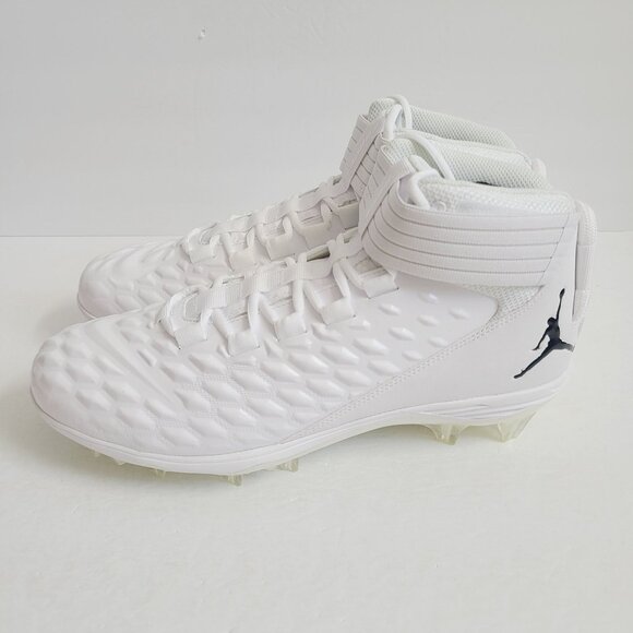 NEW Nike Air Jordan Force Savage 2 Football Cleats CV1663-103 Size 12.5 White main image 3